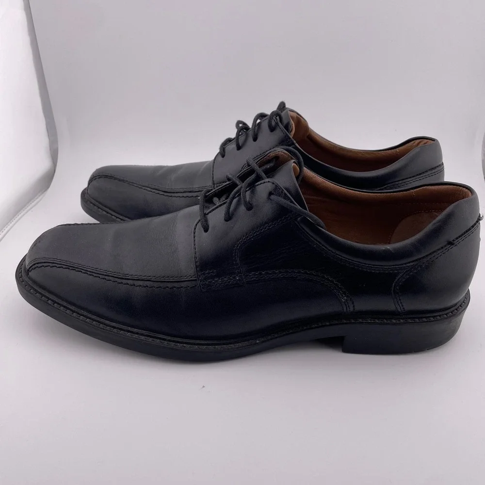 Johnston & Murphy Black Leather Oxford Lace Up Dress Shoes Men's 10M‎